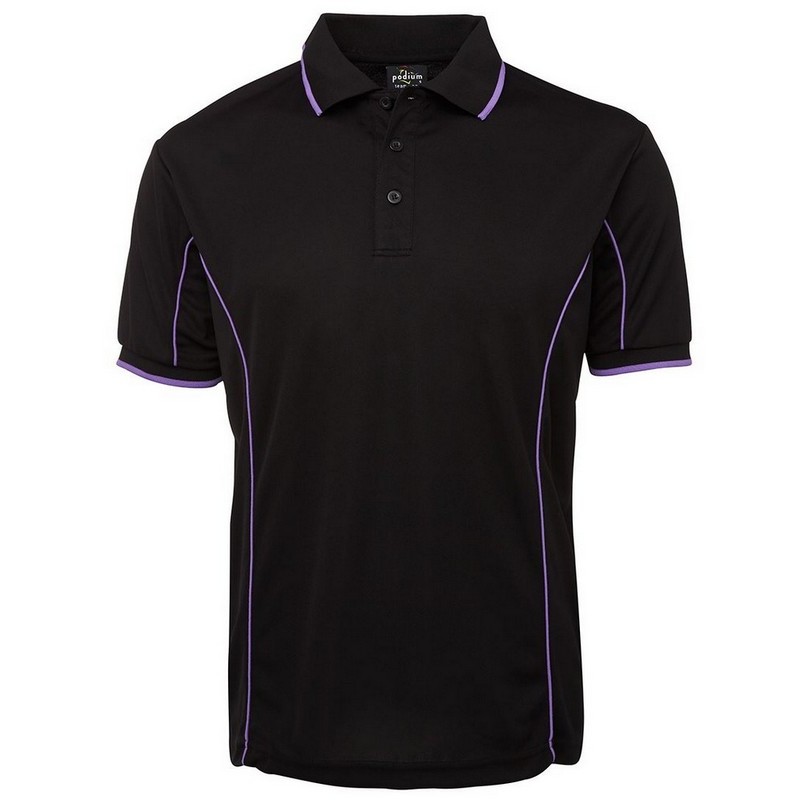 Short Sleeve Piping Polo (Multicolour)