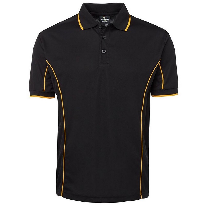 Short Sleeve Piping Polo (Multicolour)