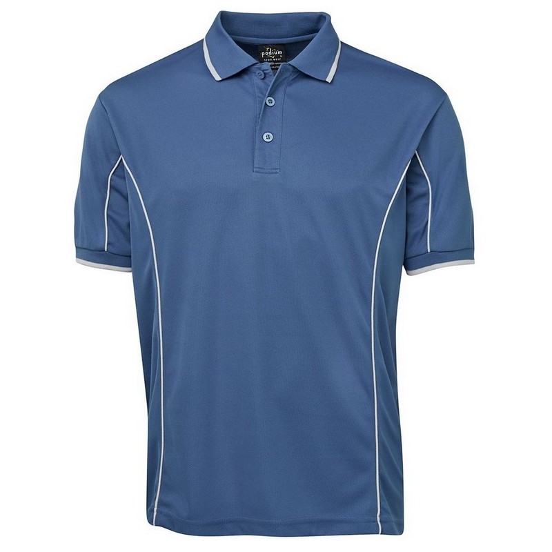 Short Sleeve Piping Polo (Multicolour)