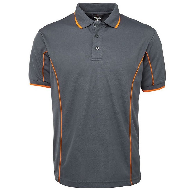 Short Sleeve Piping Polo (Multicolour)