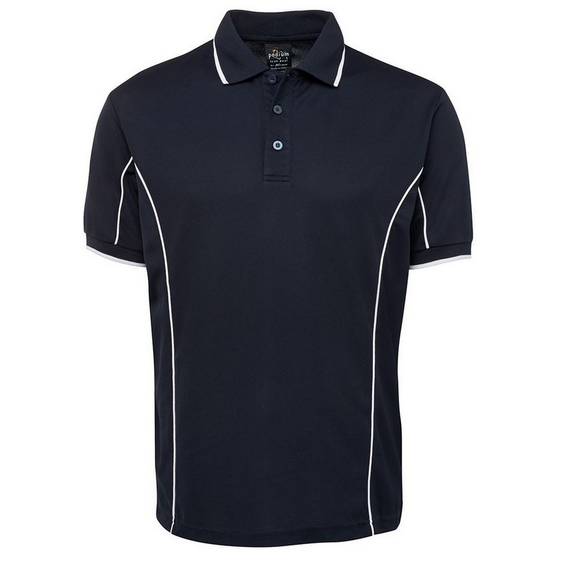 Short Sleeve Piping Polo (Multicolour)