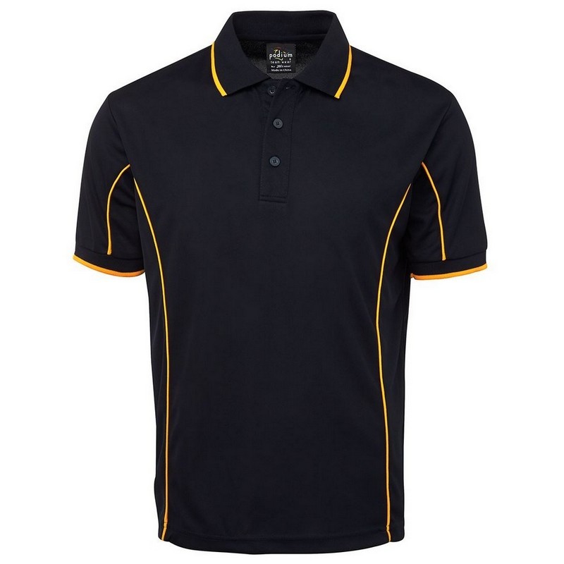 Short Sleeve Piping Polo (Multicolour)