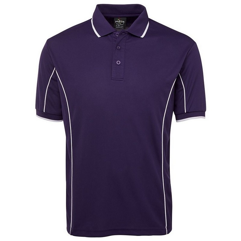 Short Sleeve Piping Polo (Multicolour)