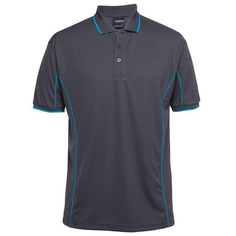 Short Sleeve Piping Polo (Multicolour)