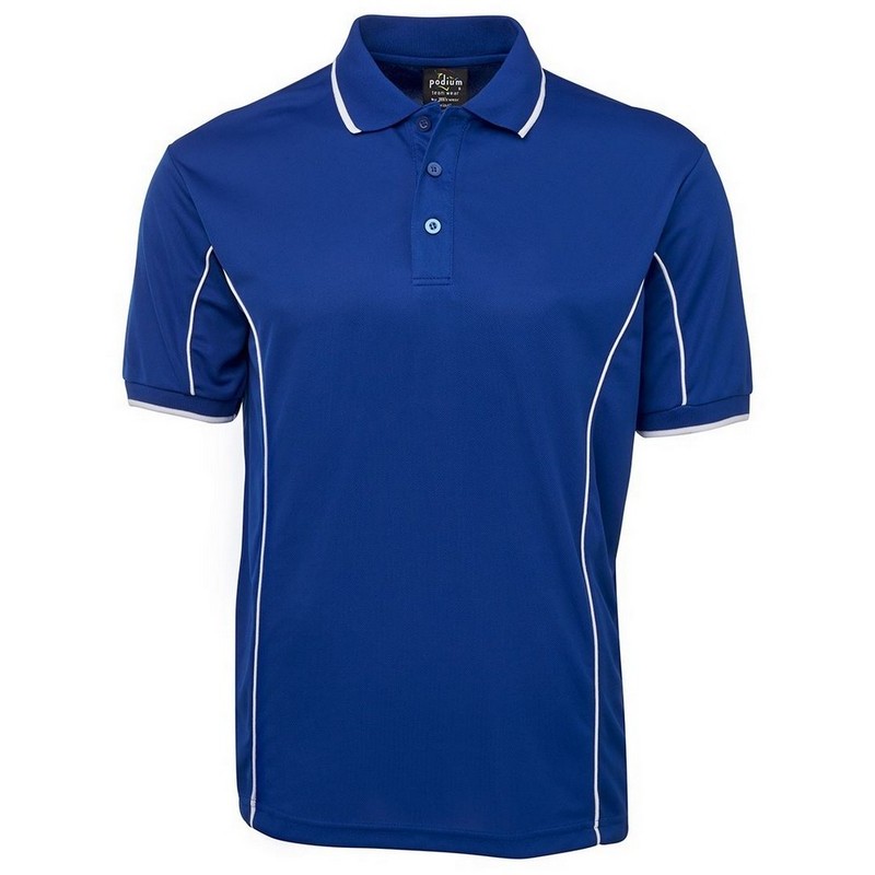 Short Sleeve Piping Polo (Multicolour)