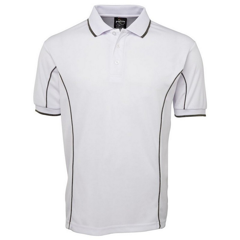 Short Sleeve Piping Polo (Multicolour)