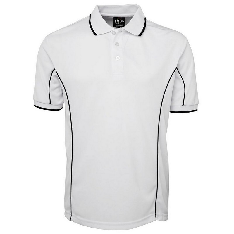 Short Sleeve Piping Polo (Multicolour)