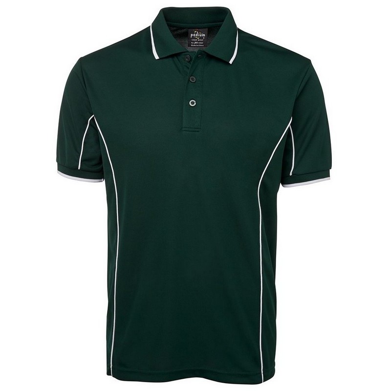 Short Sleeve Piping Polo (Multicolour)