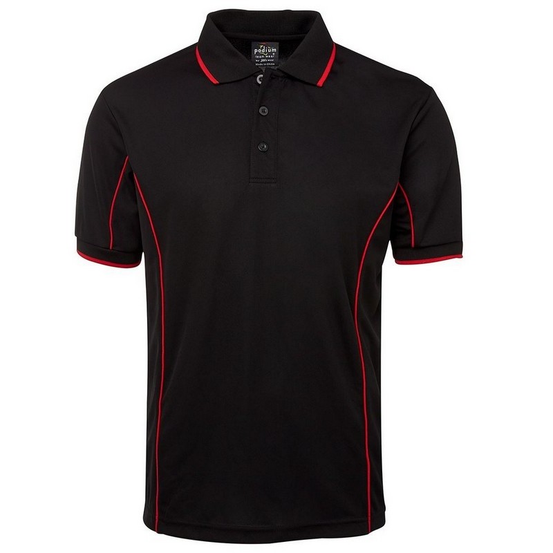 Short Sleeve Piping Polo (Multicolour)