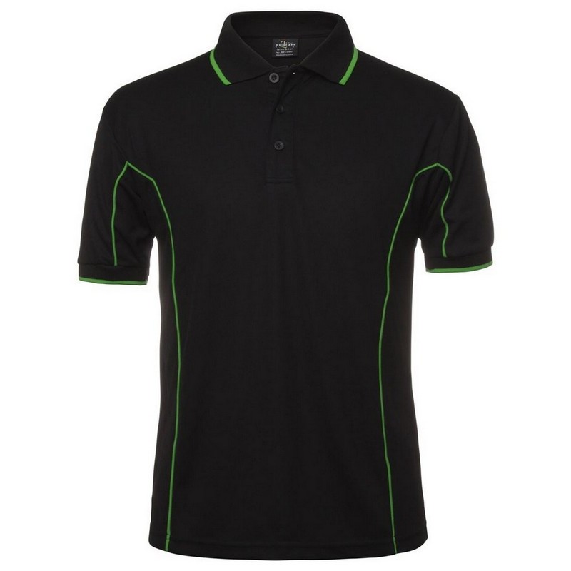Short Sleeve Piping Polo (Multicolour)