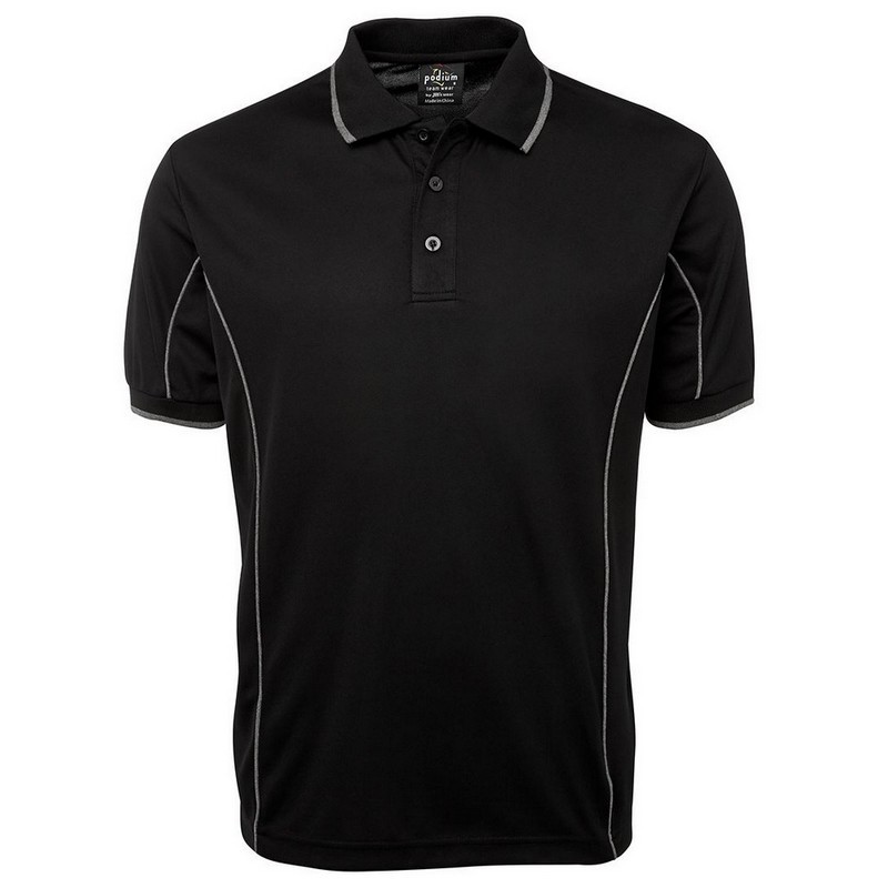 Short Sleeve Piping Polo (Multicolour)