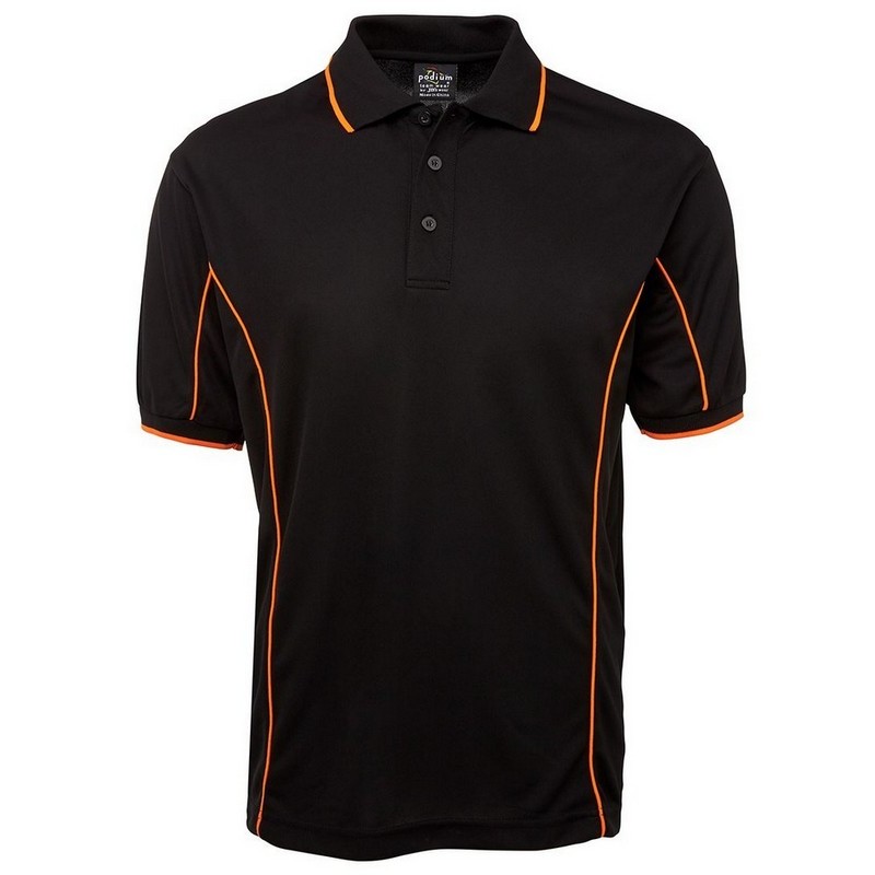 Short Sleeve Piping Polo (Multicolour)