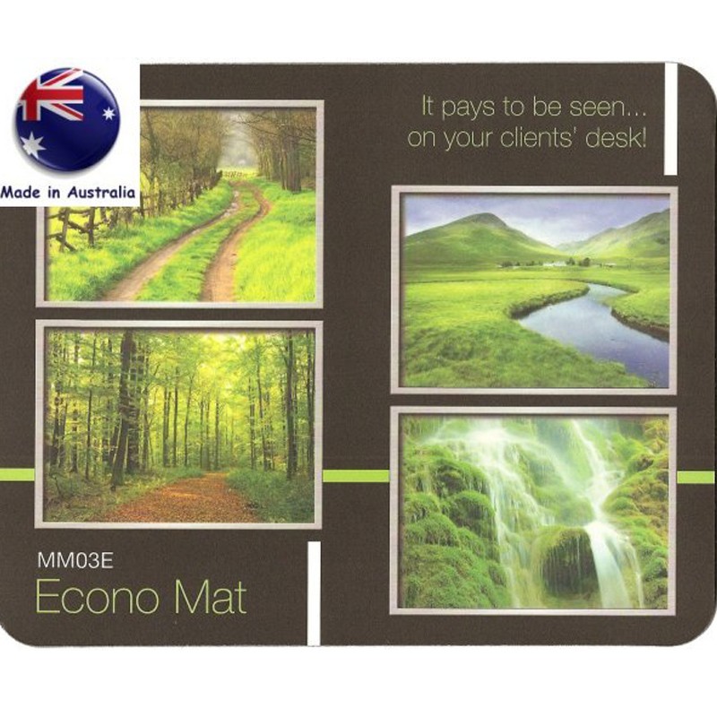 Econo Mouse Mat 3mm Rubber Sponge Back