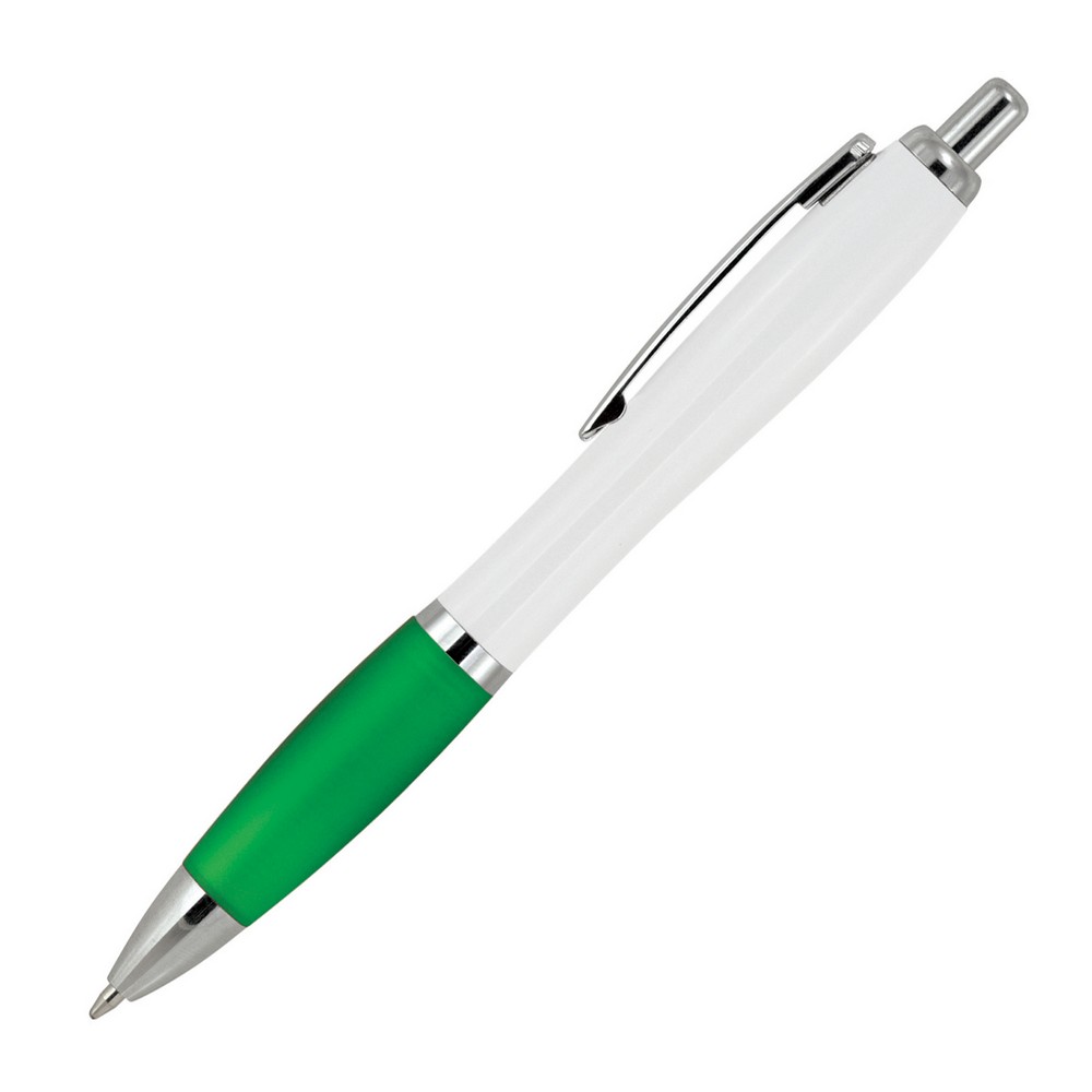 Plastic Pen Ballpoint White Cara