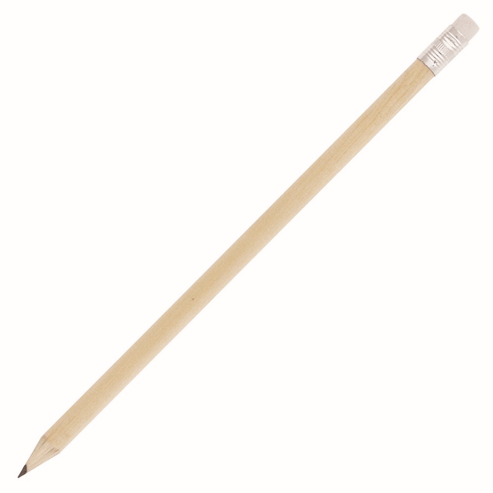 Z864A - Pencil Sharpened Natural Wood Eraser