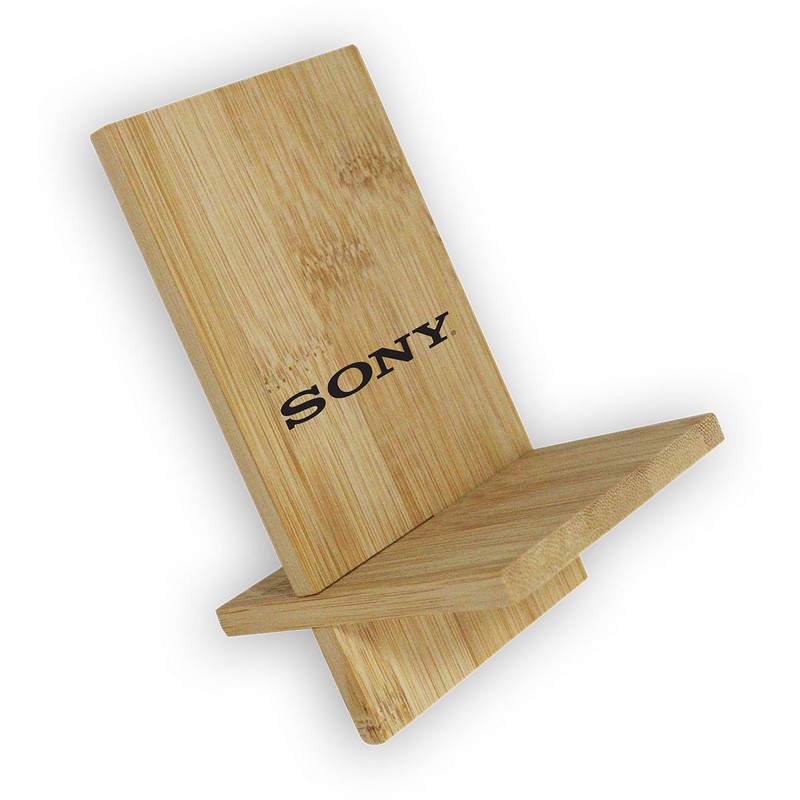 B122 - Groove Bamboo Phone Stand