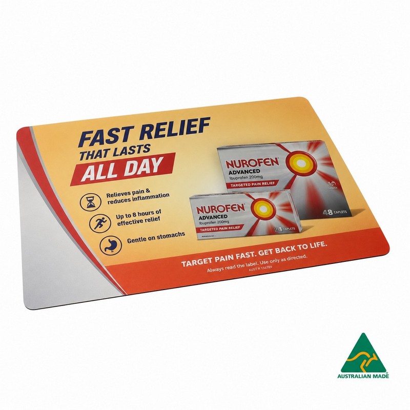 A4 Deluxe Counter Mat 297mm x 210mm x 1mm Natural Rubber