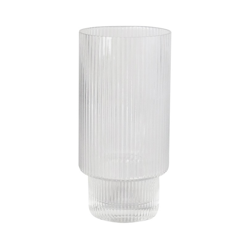 Oscar Ribbed Highball 380mL Glasses