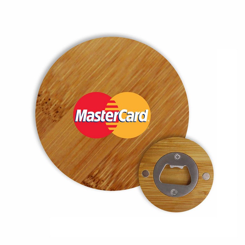 K280 - Round Bamboo Bottle Opener