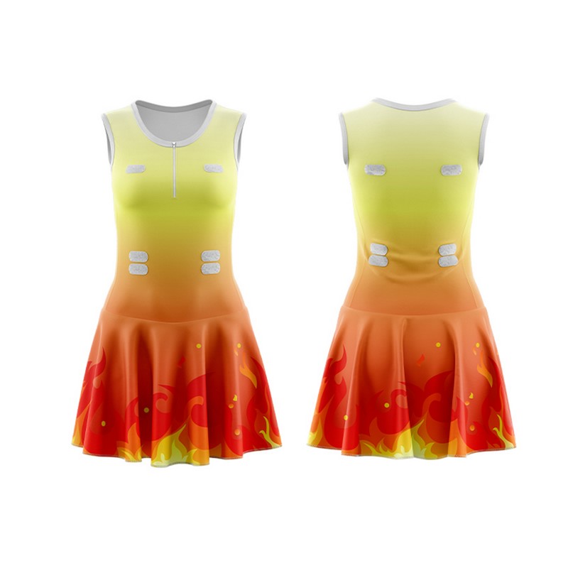 OA006 - Womens Full-Skirt Netball Dress