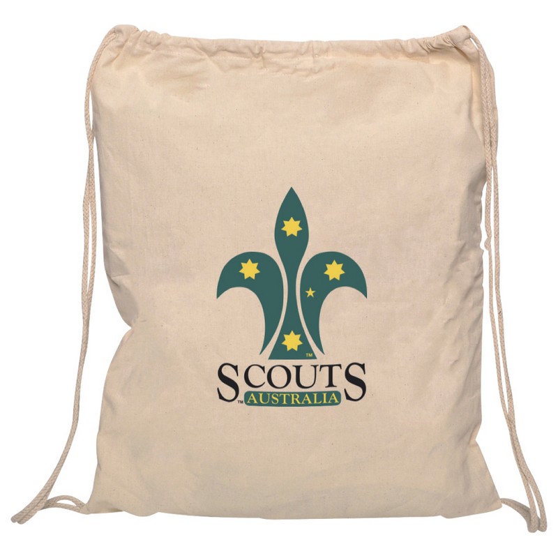 Calico Drawstring Bag