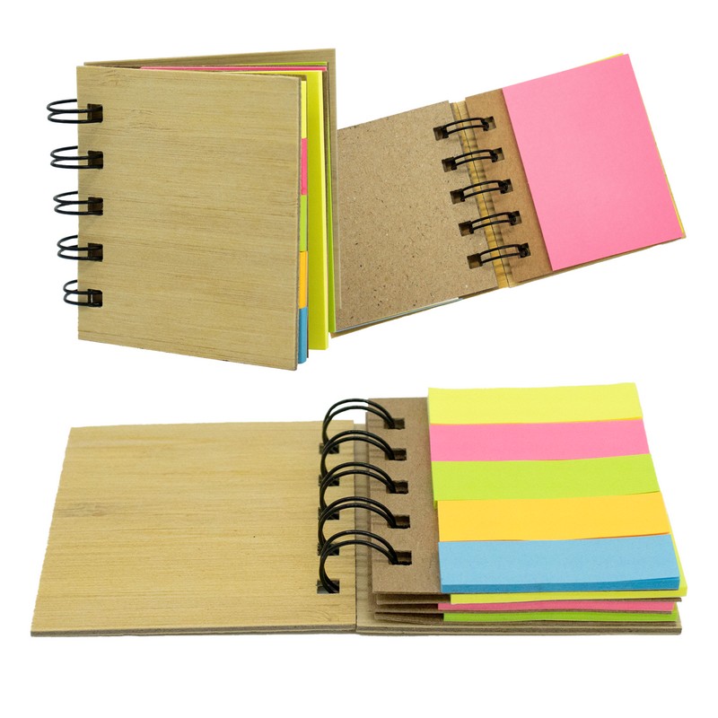 Mini Bamboo Sticky Note Set