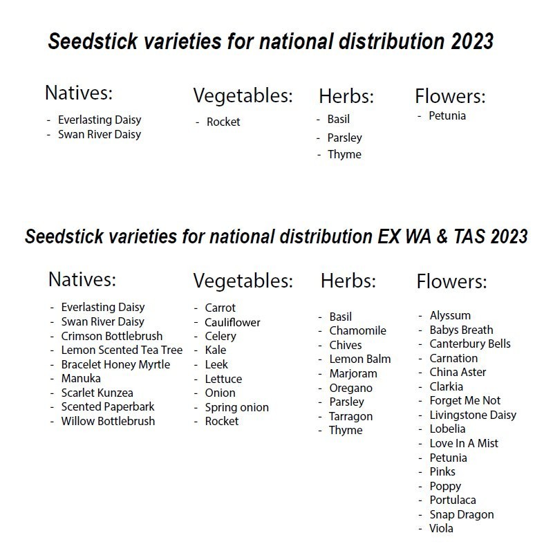 10 Seed Stick Pack